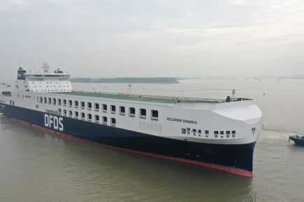 Trzeci z serii sześciu gigantów dla DFDS już na trasie. Prom wzmocnił połączenie Göteborg-Ghent