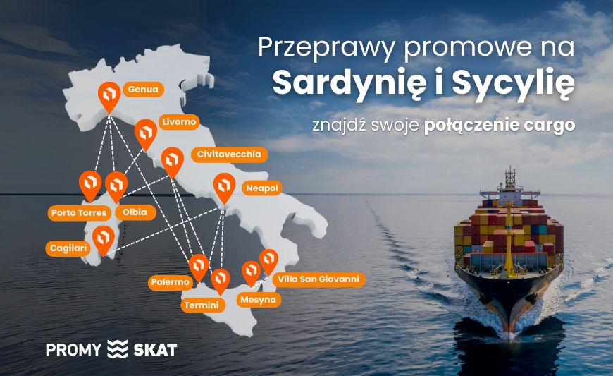 Przeprawy promowe na Sardynię i Sycylię